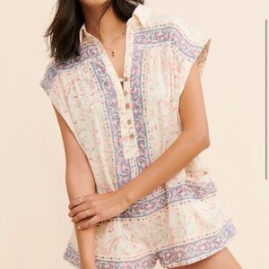 Free People Telly Floral Romper